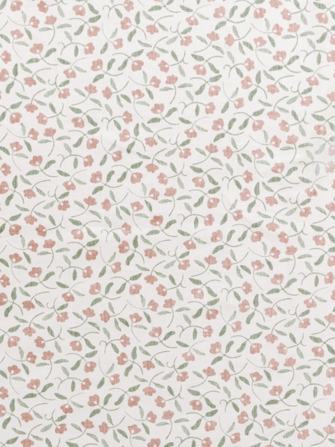 John Lewis Scallop Floral Made to Measure Curtains or Roman Blind, Plaster - image 1