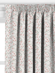 John Lewis Scallop Floral Made to Measure Curtains or Roman Blind, Plaster - thumbnail 2