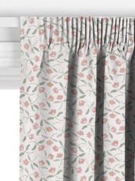 John Lewis Scallop Floral Made to Measure Curtains or Roman Blind, Plaster - thumbnail 3