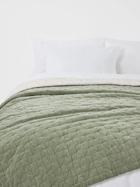 John Lewis Hidcote Cotton Velvet Quilt - image 1