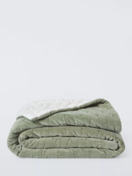 John Lewis Hidcote Cotton Velvet Quilt - thumbnail 2