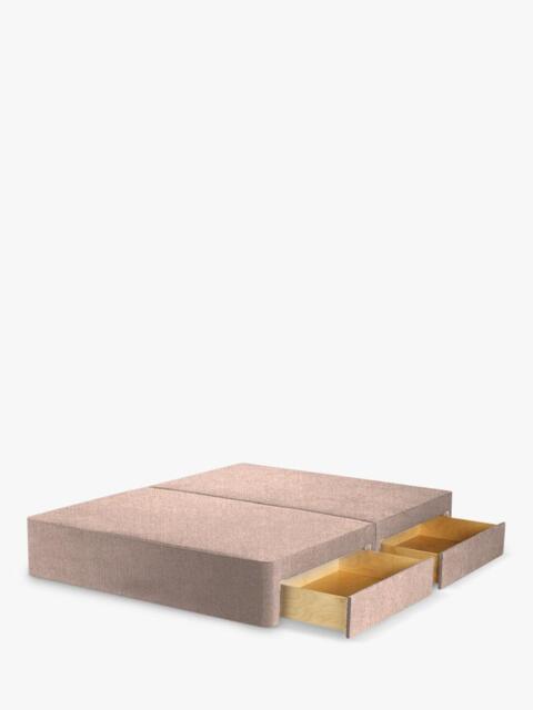John Lewis Pocket Sprung Upholstered 4 Drawer Divan Base, Small Double