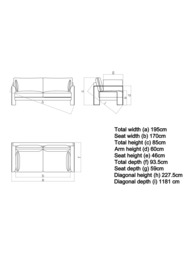 John Lewis Blocky Large 3 Seater Sofa - thumbnail 3