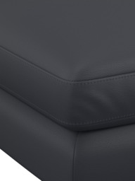 John Lewis Camber Leather Footstool, Light Leg - thumbnail 6