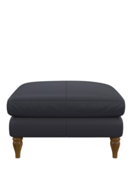 John Lewis Camber Leather Footstool, Light Leg - thumbnail 5