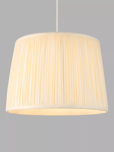 John Lewis Lymington Pleated Silk Tapered Lampshade - image 1