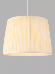 John Lewis Lymington Pleated Silk Tapered Lampshade - thumbnail 1