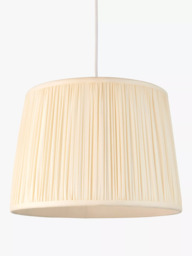 John Lewis Lymington Pleated Silk Tapered Lampshade - thumbnail 2