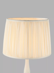 John Lewis Lymington Pleated Silk Tapered Lampshade - thumbnail 6