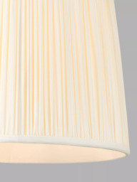 John Lewis Lymington Pleated Silk Tapered Lampshade - thumbnail 5