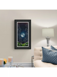 John Lewis Geoff Beckett 'Full Moon' Framed Print, 69 x 39cm, Green/Black - thumbnail 2