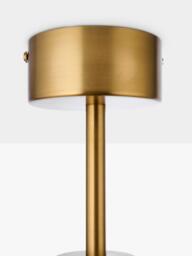 John Lewis Platera Glass 3 Arm Semi Flush Ceiling Light, Green - thumbnail 6