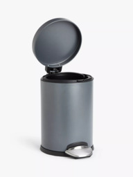 John Lewis Soft Close Bathroom Pedal Bin, 3L - thumbnail 2