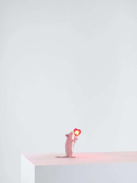 Seletti Love Edition Mouse LED Table Lamp, Pink - image 1
