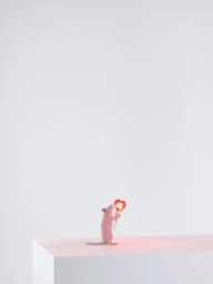 Seletti Love Edition Mouse LED Table Lamp, Pink - thumbnail 1