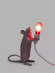 Seletti Love Edition Mouse LED Table Lamp, Pink - thumbnail 2