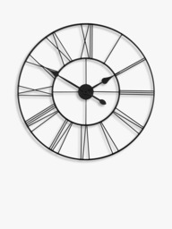 Thomas Kent Waterproof Large Skeleton Wall Clock, 80cm, Black - thumbnail 2
