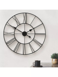 Thomas Kent Waterproof Large Skeleton Wall Clock, 80cm, Black - thumbnail 3
