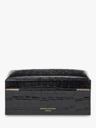 Aspinal of London Three Piece Leather Watch Box, Black - thumbnail 4