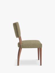 John Lewis Parisian Dining Chair, Smoked Oak Leg, Mohair Cress - thumbnail 5
