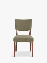 John Lewis Parisian Dining Chair, Smoked Oak Leg, Mohair Cress - thumbnail 4