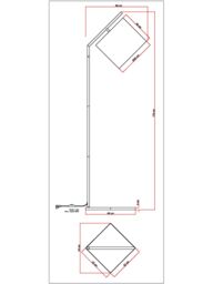 John Lewis + Swoon Mendel Floor Lamp, Brass - thumbnail 5