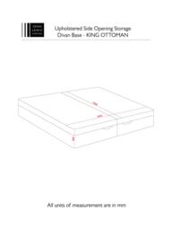 John Lewis Non-Sprung Upholstered Ottoman Storage Divan Base, King Size - thumbnail 4
