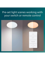 Philips Izso CL620 LED All-in-One Ceiling Light, White - thumbnail 2