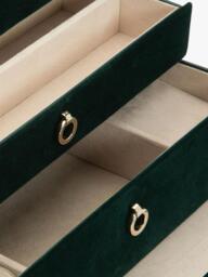 WOLF Zoe Velvet Jewellery Box, Medium - thumbnail 5