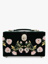 WOLF Zoe Velvet Jewellery Box, Medium - thumbnail 1