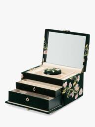 WOLF Zoe Velvet Jewellery Box, Medium - thumbnail 3