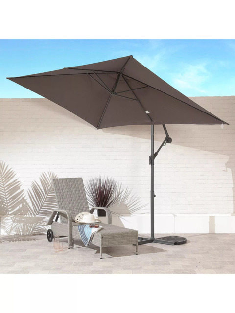 Suntime Wind-Up Tilt Rectangular Parasol, 2 x 3m