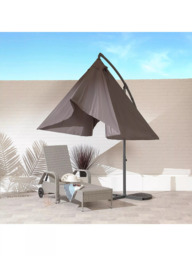 Suntime Wind-Up Tilt Rectangular Parasol, 2 x 3m - thumbnail 3