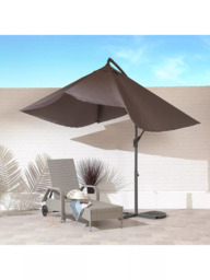 Suntime Wind-Up Tilt Rectangular Parasol, 2 x 3m - thumbnail 2