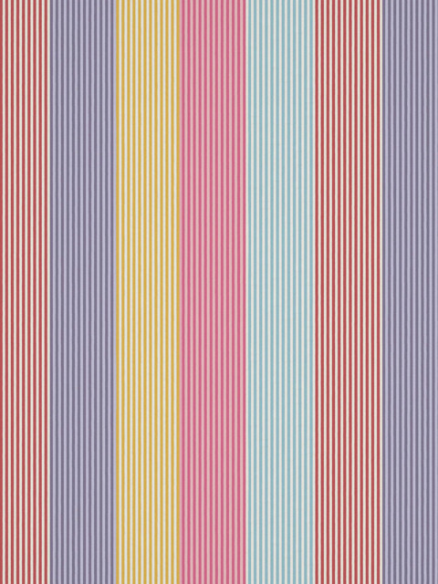 Harlequin Funfair Stripe Made to Measure Curtains or Roman Blind, Grape/Cherry - image 1