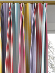 Harlequin Funfair Stripe Made to Measure Curtains or Roman Blind, Grape/Cherry - thumbnail 4