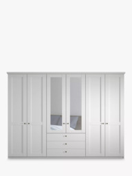 John Lewis Marlow 300cm Hinged Door Wardrobe with Mirrors & 3 Drawers - thumbnail 2