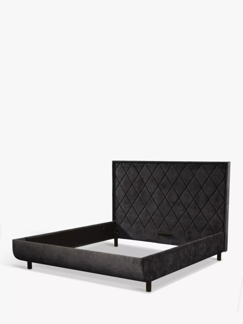 TEMPUR® Arc™ Static Disc Quilted Upholstered Bed Frame, Super King Size - image 1