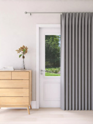 John Lewis Textured Weave Ultra Thermal Lined Pencil Pleat Door Curtain