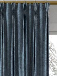 Sanderson Lymington Damask Made to Measure Curtains or Roman Blind, Mid Blue - thumbnail 6