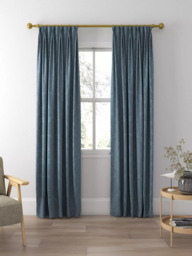 Sanderson Lymington Damask Made to Measure Curtains or Roman Blind, Mid Blue - thumbnail 5