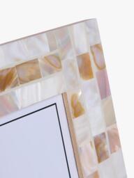 Libra Interiors Mother of Pearl Photo Frame, White - thumbnail 4