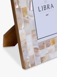 Libra Interiors Mother of Pearl Photo Frame, White - thumbnail 3