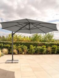 KETTLER Luna Aluminium Cantilever Round Parasol & Base, 3m - thumbnail 2