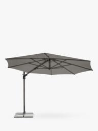 KETTLER Luna Aluminium Cantilever Round Parasol & Base, 3m - thumbnail 1