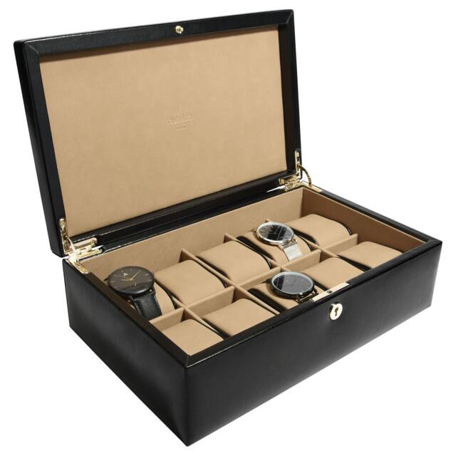 Dulwich Designs Windsor Leather 10 Piece Watch Box - image 1