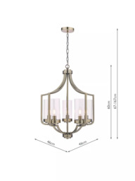 Laura Ashley Joseph Chandelier Ceiling Light, 5 Arm - thumbnail 5
