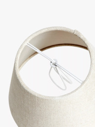 John Lewis Sophia Pure Linen Candle Lampshade - thumbnail 5
