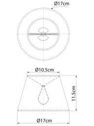 John Lewis Sophia Pure Linen Candle Lampshade - thumbnail 6