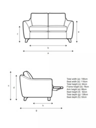 G Plan Vintage The Sixty Eight LHF Small 2 Seater Sofa with Single Footrest Mechanism - thumbnail 2